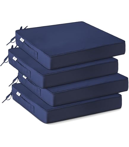 Amazon.com : Blazing Needles Outdoor 19-inch Square Chair Cushion